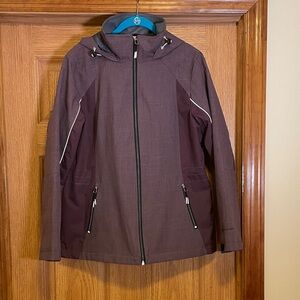 Women's Free Country Burgundy 2 in 1 Multi-Season Jacket Medium
